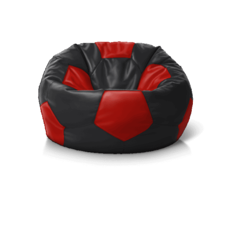 Крісло м''яч Black + Red' — м’які меблі для дому, комфорт і зручність на кожен день.